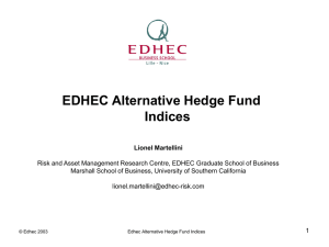 EDHEC Alternative Hedge Fund Indices