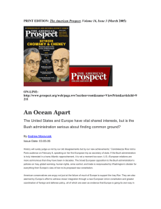 : The American Prospect, Volume 16, Issue 3 ON-LINE: