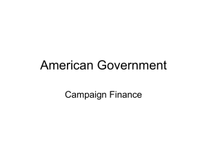 American Government Campaign Finance