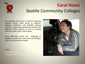 Carol Howe Seattle Community Colleges