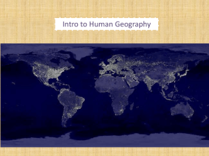 Intro to Human Geography