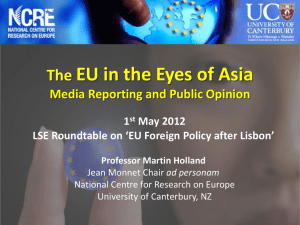 EU in the Eyes of Asia The Media Reporting and Public Opinion 1