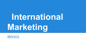 International Marketing IBN302