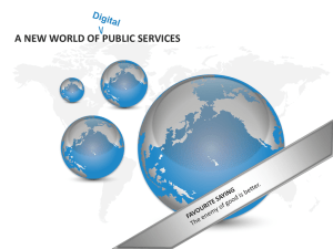A NEW WORLD OF PUBLIC SERVICES