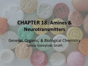 CHAPTER 18: Amines &amp; Neurotransmitters General, Organic, &amp; Biological Chemistry