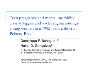 Teen pregnancy and mental morbidity: class struggles and social stigma amongst
