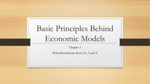 Basic Principles Behind Economic Models Chapter 1