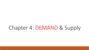 Chapter 4: &amp; Supply DEMAND