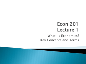What  is Economics? Key Concepts and Terms