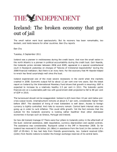 Iceland:  The  broken  economy  that ... out of jail
