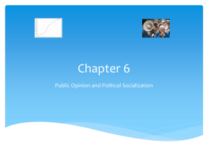 Chapter 6 Public Opinion and Political Socialization