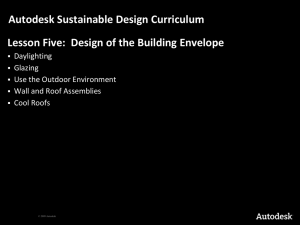 Autodesk Sustainable Design Curriculum Daylighting Glazing