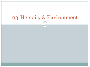 03-Heredity &amp; Environment