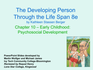 The Developing Person Through the Life Span 8e – Early Childhood: Chapter 10