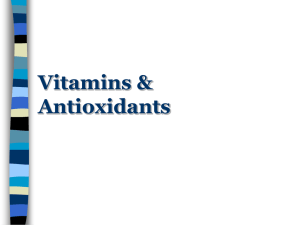 Vitamins &amp; Antioxidants