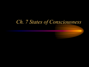 Ch. 7 States of Consciousness
