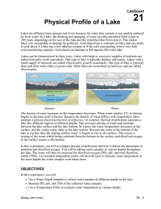 21 Physical Profile of a Lake LabQuest