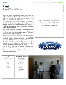 Ford  Ford Test Drive CSE 498