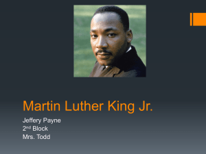 Martin Luther King Jr. Jeffery Payne 2 Block