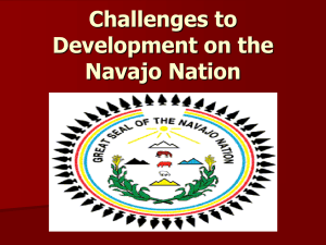 Challenges to Development on the Navajo Nation