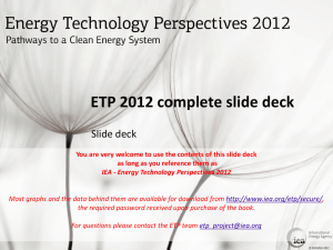 ETP 2012 complete slide deck Slide deck