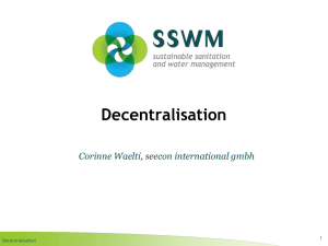 Decentralisation Corinne Waelti, seecon international gmbh 1
