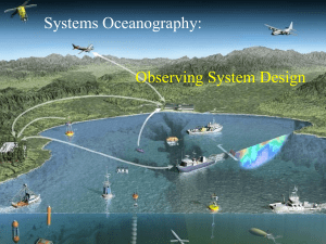 Systems Oceanography: Observing System Design