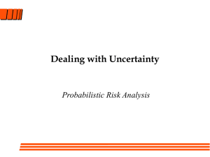 Dealing with Uncertainty Probabilistic Risk Analysis