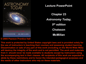 Lecture PowerPoint Chapter 23 Chaisson McMillan