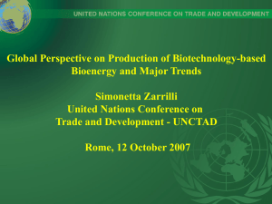 Global Perspective on Production of Biotechnology-based Bioenergy and Major Trends Simonetta Zarrilli