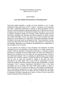 Law and Global Governance of Development
