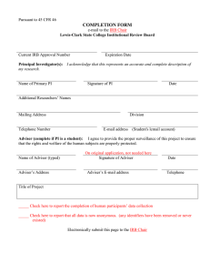 COMPLETION FORM