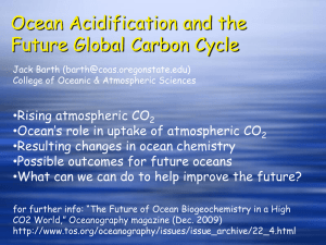Ocean Acidification and the Future Global Carbon Cycle