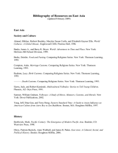 Bibliography of Resources on East Asia  East Asia Society and Culture