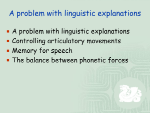 A problem with linguistic explanations