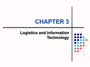 CHAPTER 3 Logistics and Information Technology