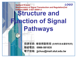Structure and Function of Signal Pathways LOGO