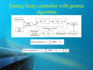 Tuning fuzzy controller with genetic algorithm