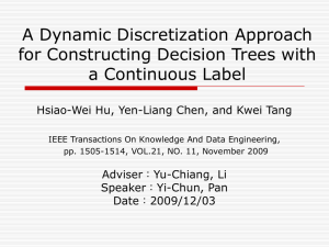 A Dynamic Discretization Approach for Constructing Decision Trees with a Continuous Label