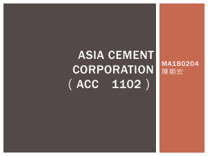 ASIA CEMENT CORPORATION （ACC 1102） MA180204