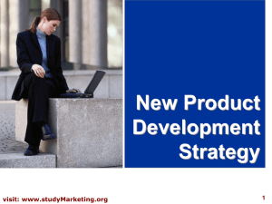 New Product Development Strategy visit: www.studyMarketing.org