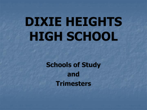 DIXIE HEIGHTS HIGH SCHOOL Schools of Study and