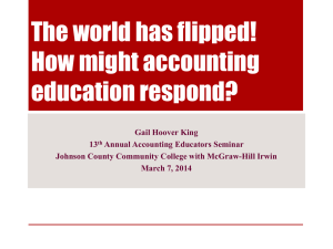 The world has flipped! How might accounting education respond?