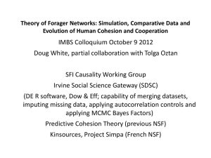 Theory of Forager Networks: Simulation, Comparative Data and