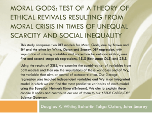MORAL GODS: TEST OF A THEORY OF ETHICAL REVIVALS RESULTING FROM