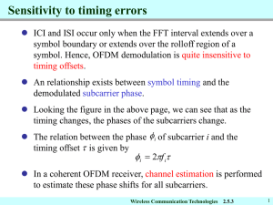 Sensitivity to timing errors
