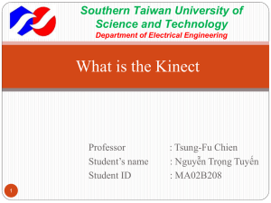 What is the Kinect Southern Taiwan University of Science and Technology