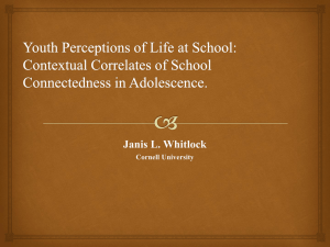 Janis L. Whitlock Cornell University