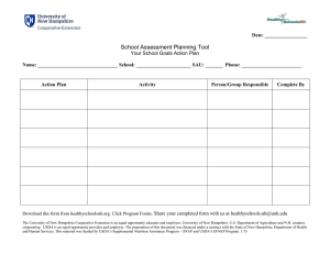School Assessment Planning Tool