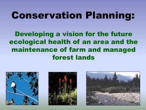 Conservation Planning: